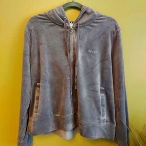NWT Grey Valour Juicy Couture Zip up Sweater